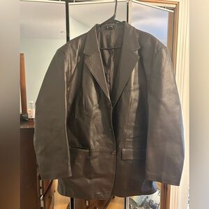 J.Ferrar Dark Brown Leather Jacket